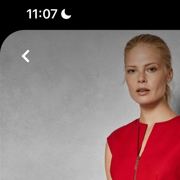 Ted Baker Red peplum dress - Picture 2 of 5